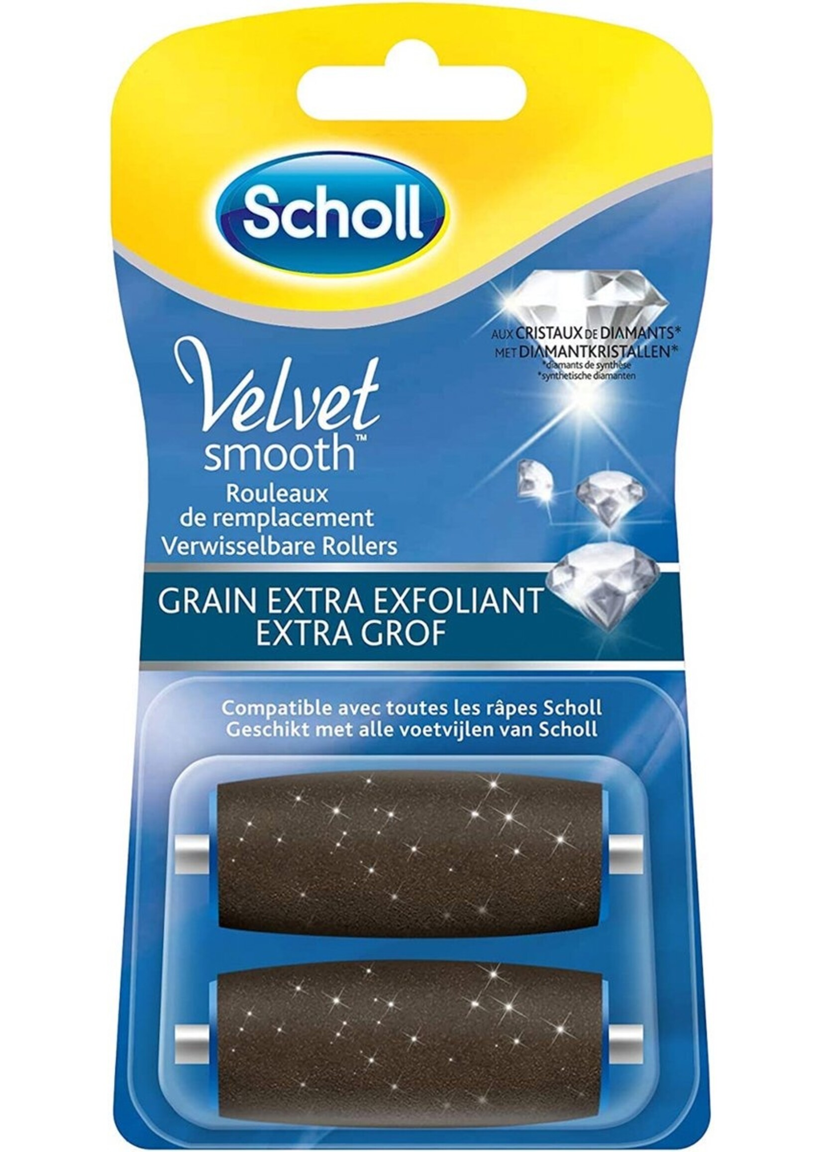 Scholl Velvet Smooth - Navulling Eeltverwijderaar - Extra Grof - Voetvijl - 2 Stuks