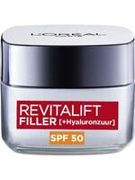 L'Oréal  L’Oréal Paris Revitalift Filler Anti-Aging Dagcrème SPF50 - 50ml - Gezichtsverzorging met hyaluronzuur