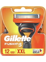 GILLETTE Gillette Fusion5 Scheermesjes voor Mannen - 12 Navulmesjes - XXL Voordeelverpakking