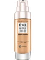 Maybelline Dream Radiant Liquid - 1 Natural Ivory - Foundation Geschikt voor de Droge Huid met Hyaluronzuur - 30 ml