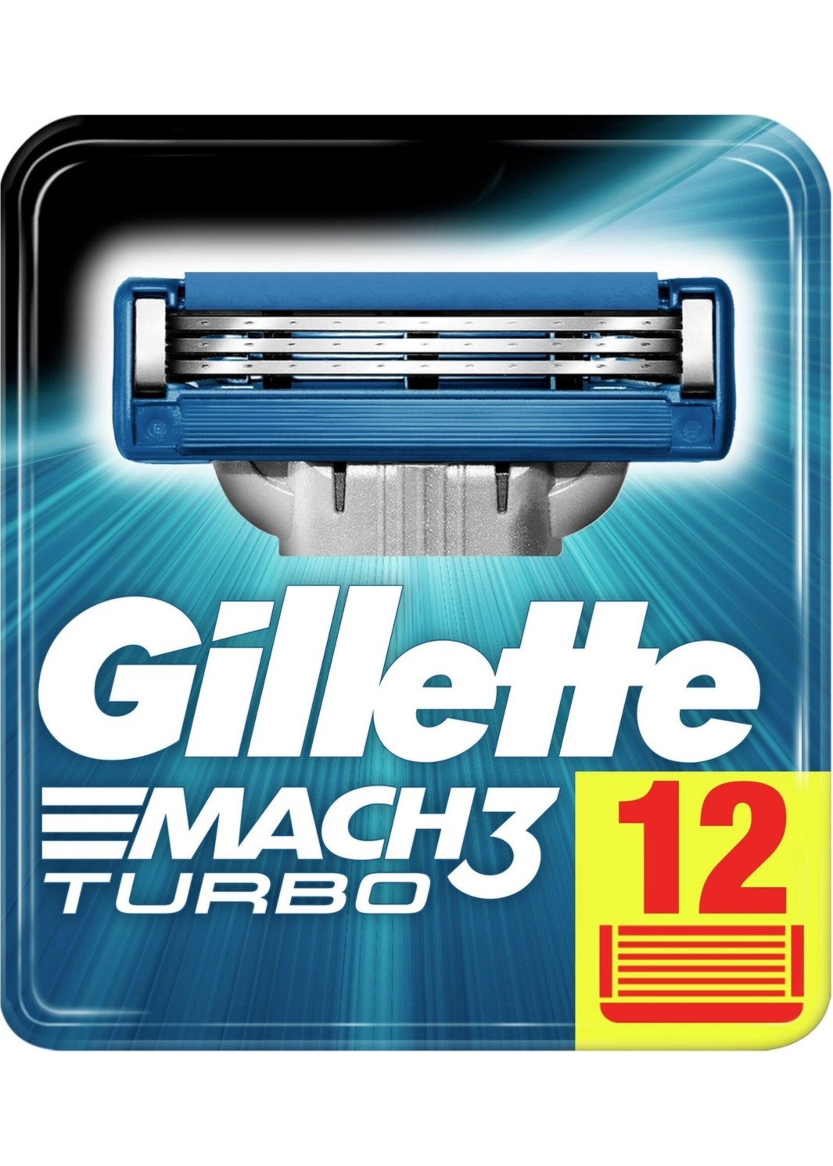 GILLETTE Gillette Scheermesjes Mach3 Turbo 12 stuks