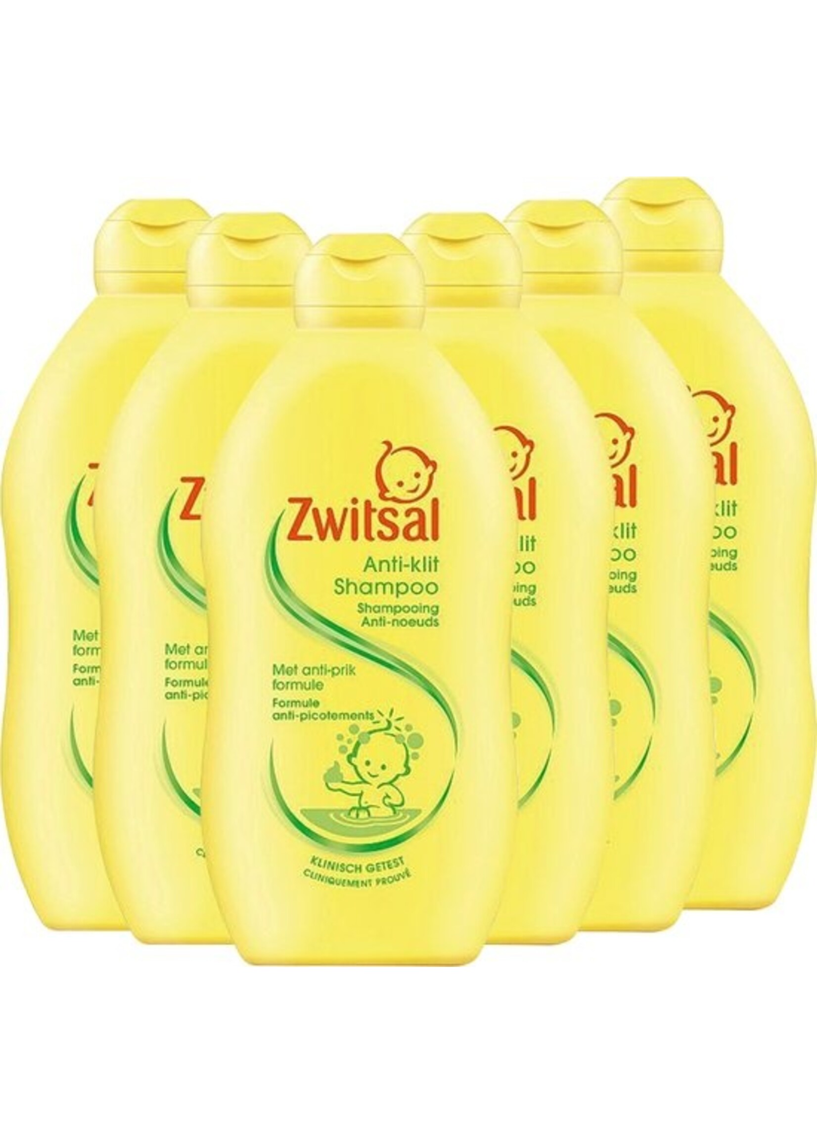 Zwitsal - Anti Klit Shampoo - 6 x 200ml - Beestenboel - Voordeelverpakking