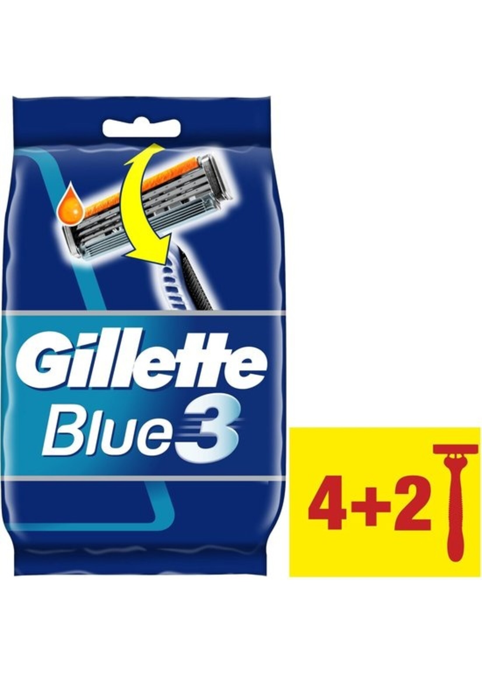 GILLETTE Gillette Blue III - 6 stuks - Wegwerpscheermesjes