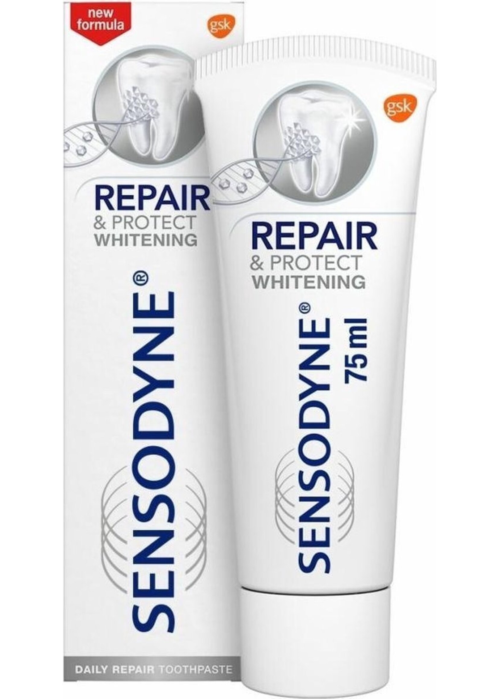 Sensodyne Sensodyne Repair & Protect Whitening - 2x 75 ml - Tandpasta