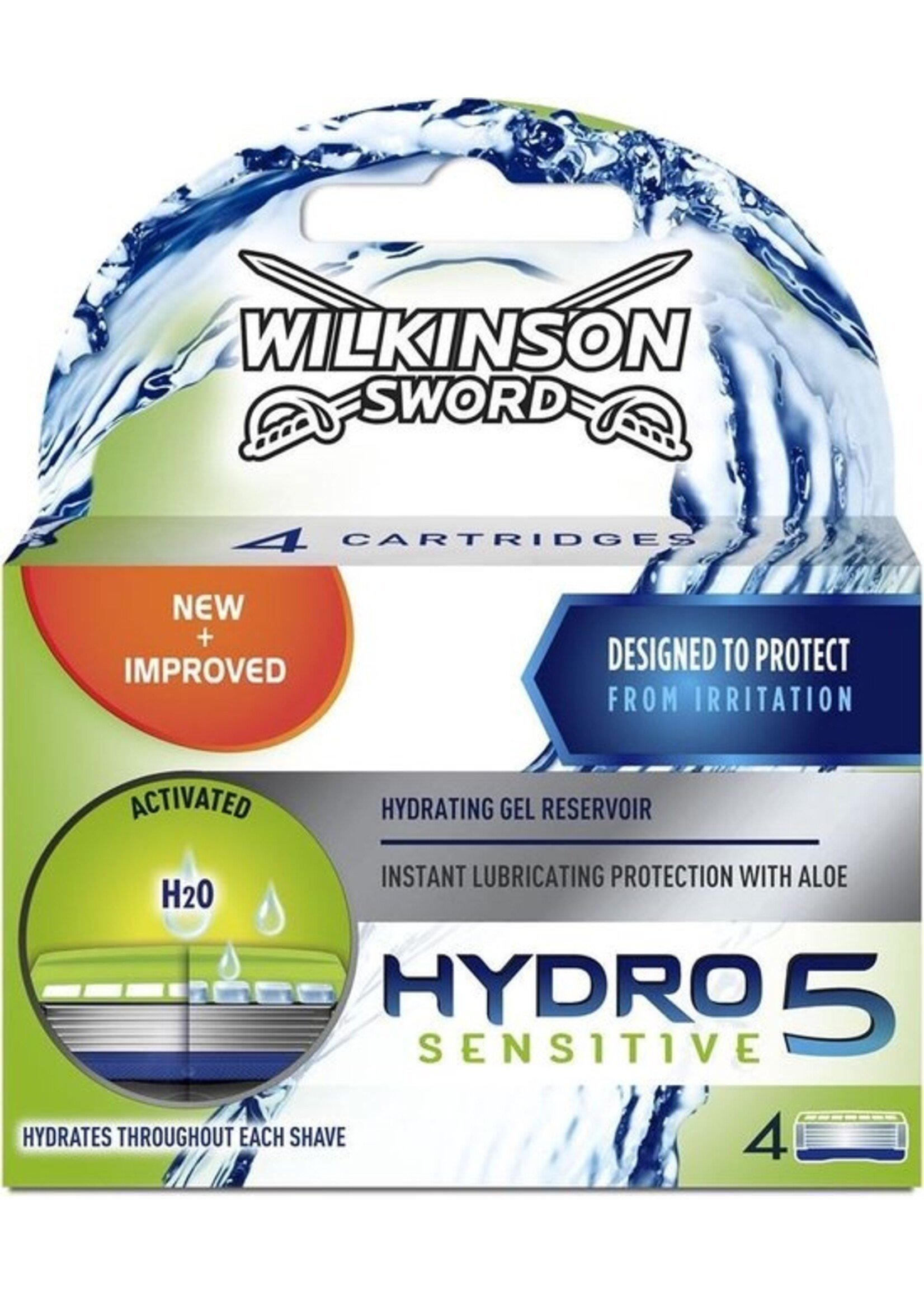 Wilkinson Sword Hydro 5 Sensitive Razor Blades 4pcs