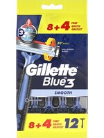 GILLETTE Gillette Blue3  - 8+4 Stuks - Wegwerpscheermesjes