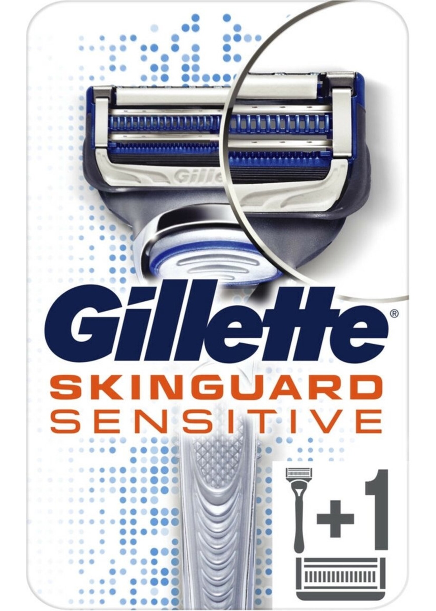 GILLETTE Gillette Skinguard Sensitive Scheersysteem + 1 Scheermesje Mannen