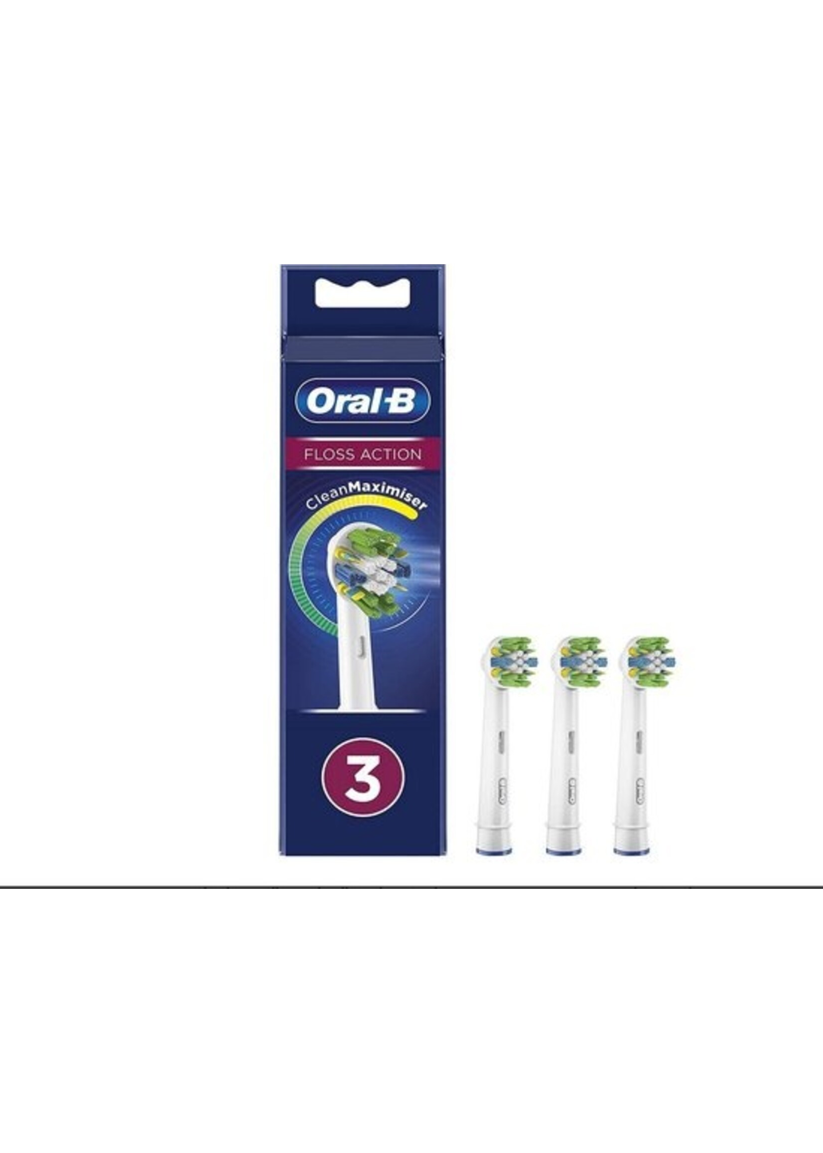 Oralb Braun Oral-B FlossAction - Met CleanMaximiser-technologie - Opzetborstels - 3 Stuks