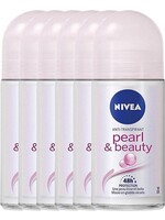 Nivea - Deodorant Roll-On - Pearl & Beauty - 6 x 50ml - Voordeelverpakking