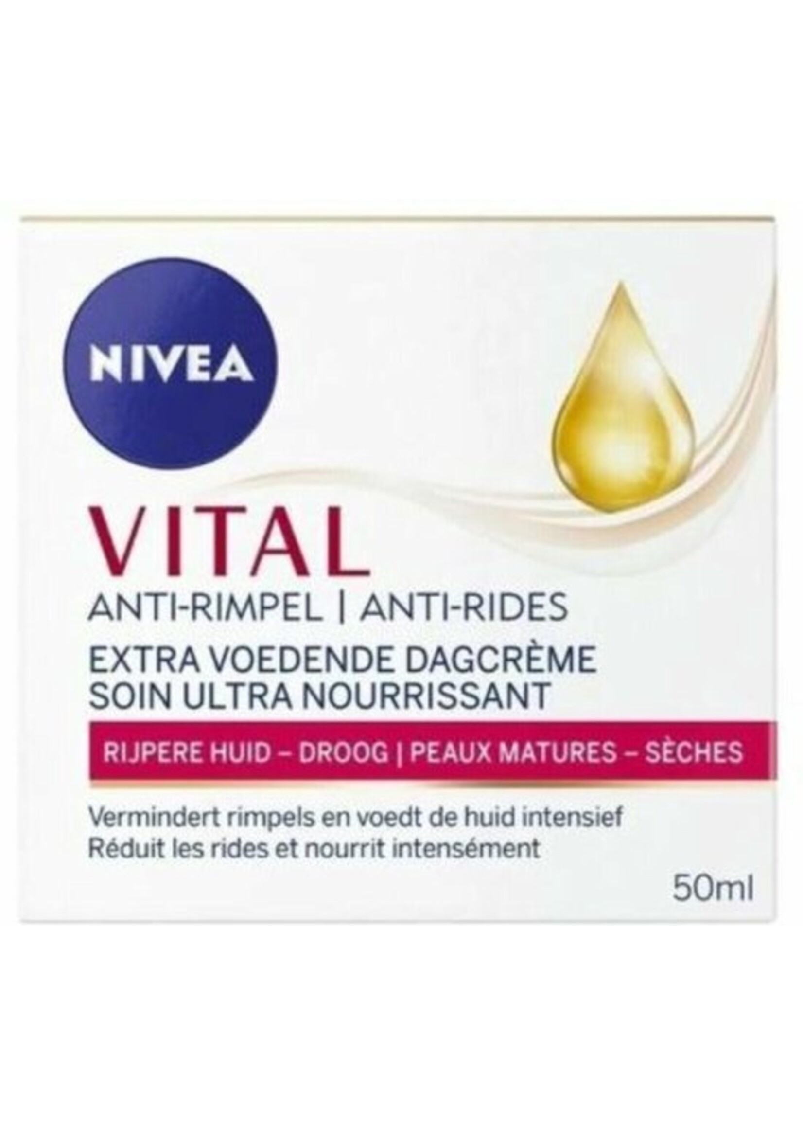 NIVEA Vital Anti-Rimpel Extra Rijke SPF 15 - 50 ml - Dagcrème