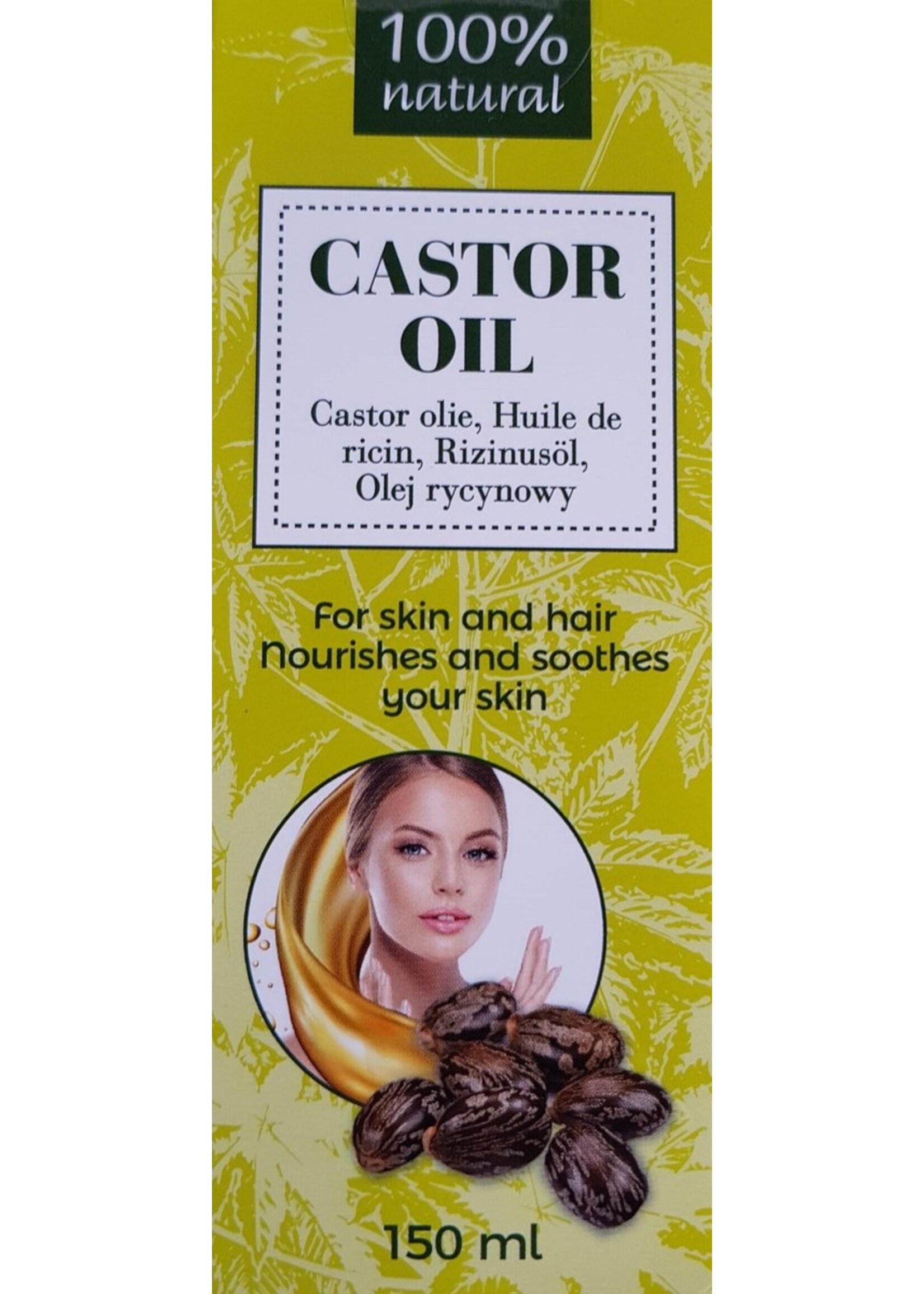 Castorolie 100% Natural - Voor Huid en Haar - 150 ML - 100% natuurlijk Castor Oil