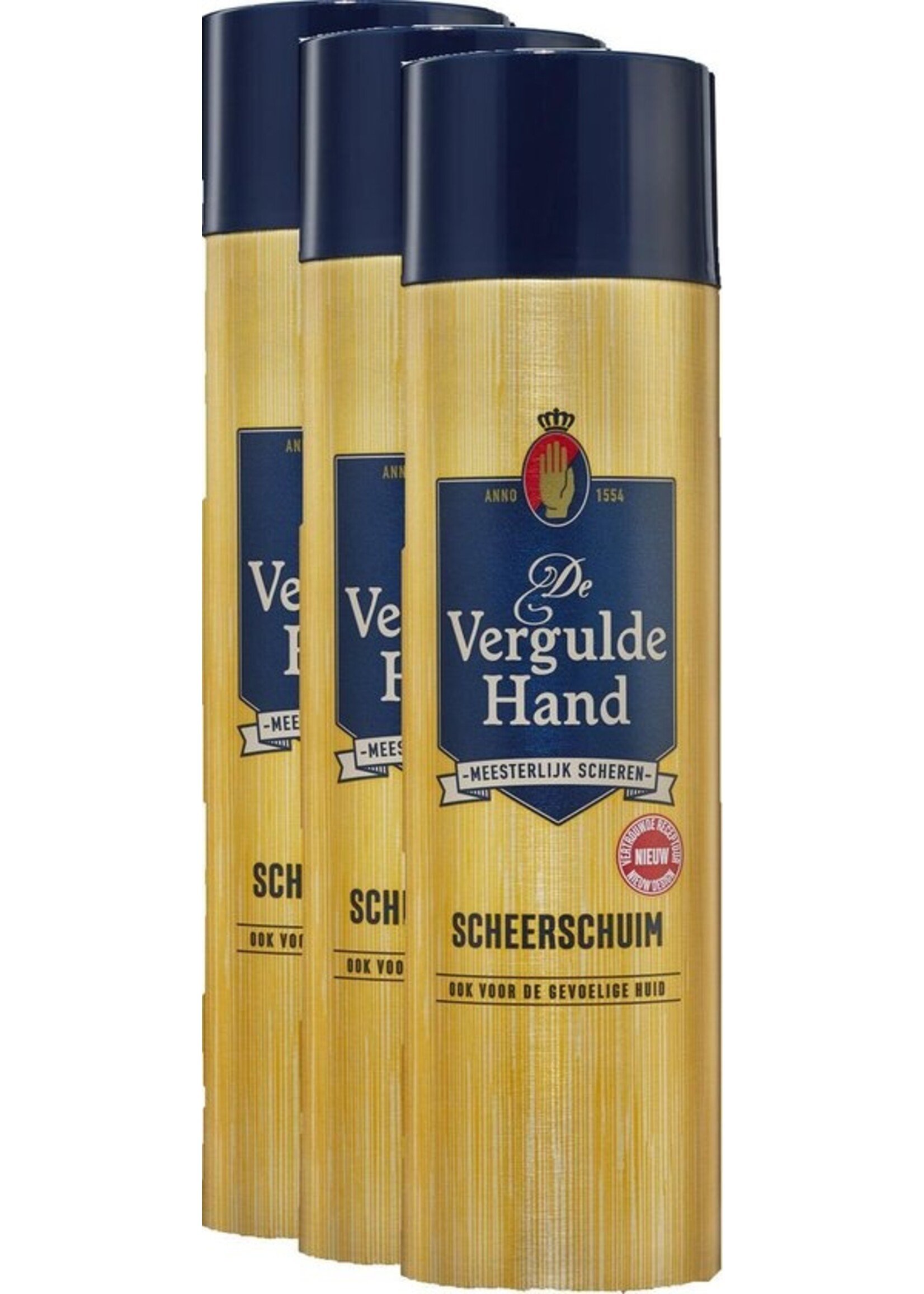 Vergulde Hand Scheerschuim - Voordeelverpakking 3 Stuks