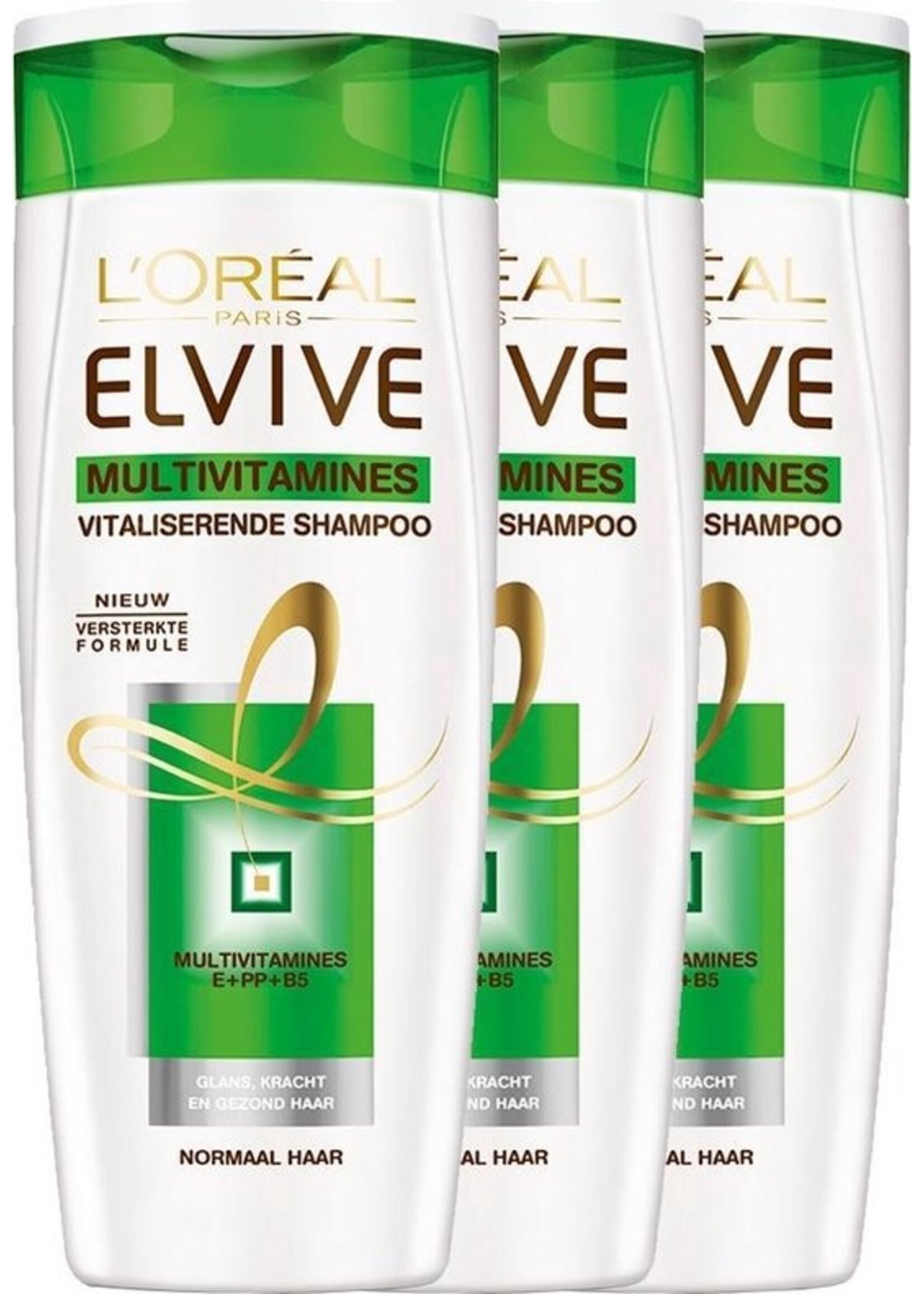 L'Oréal  L'Oréal Paris Elvive Multivitamines - 3 stuks Voordeelverpakking - 250 ml - Shampoo