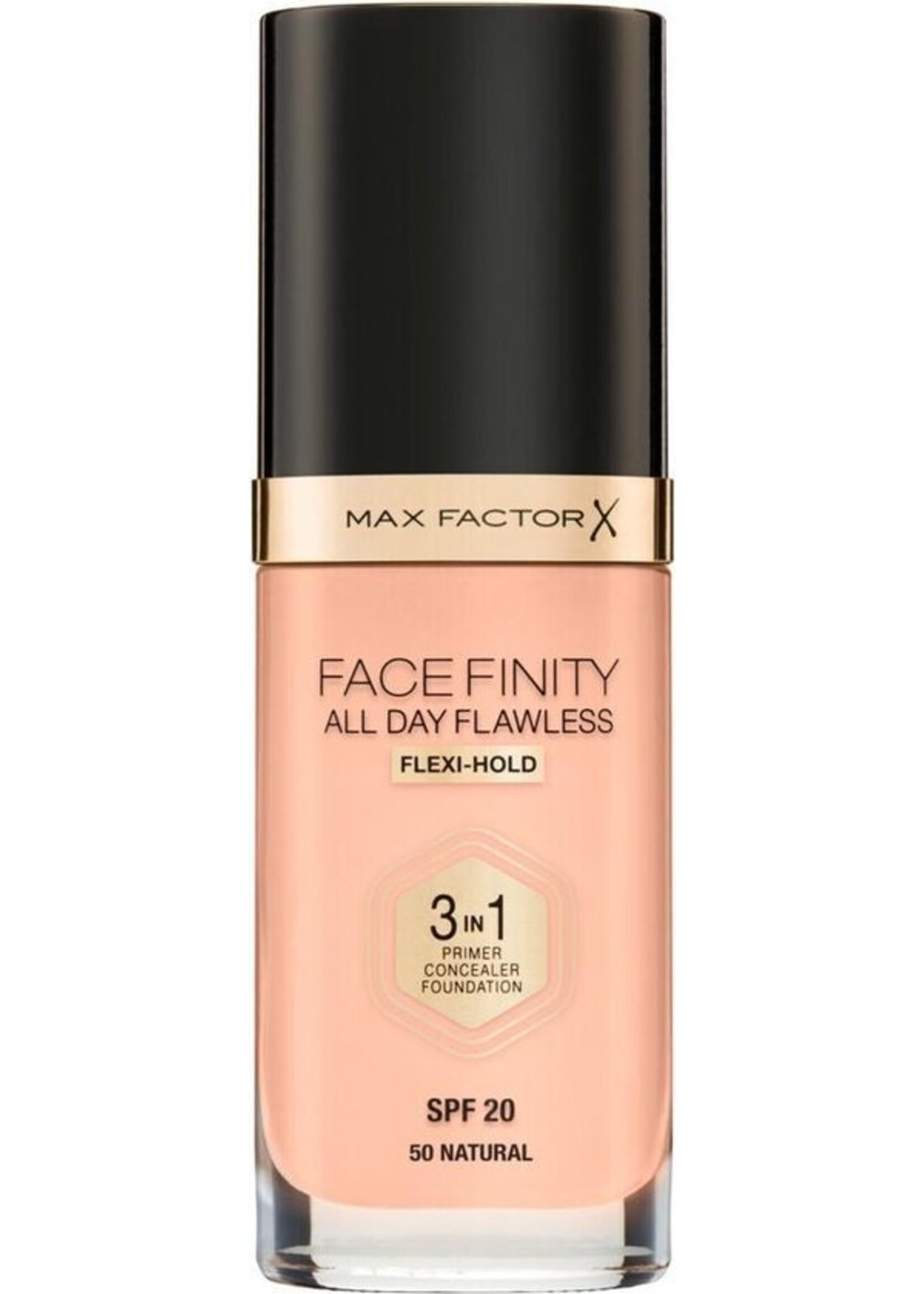 Max Factor Facefinity All Day Flawless 3-in-1 Liquid Foundation - 050 Natural