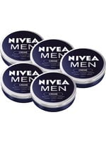 NIVEA MEN Bodycrème - Gezicht, Lichaam en Handen - 5 x 150 ml - Voordeelverpakking