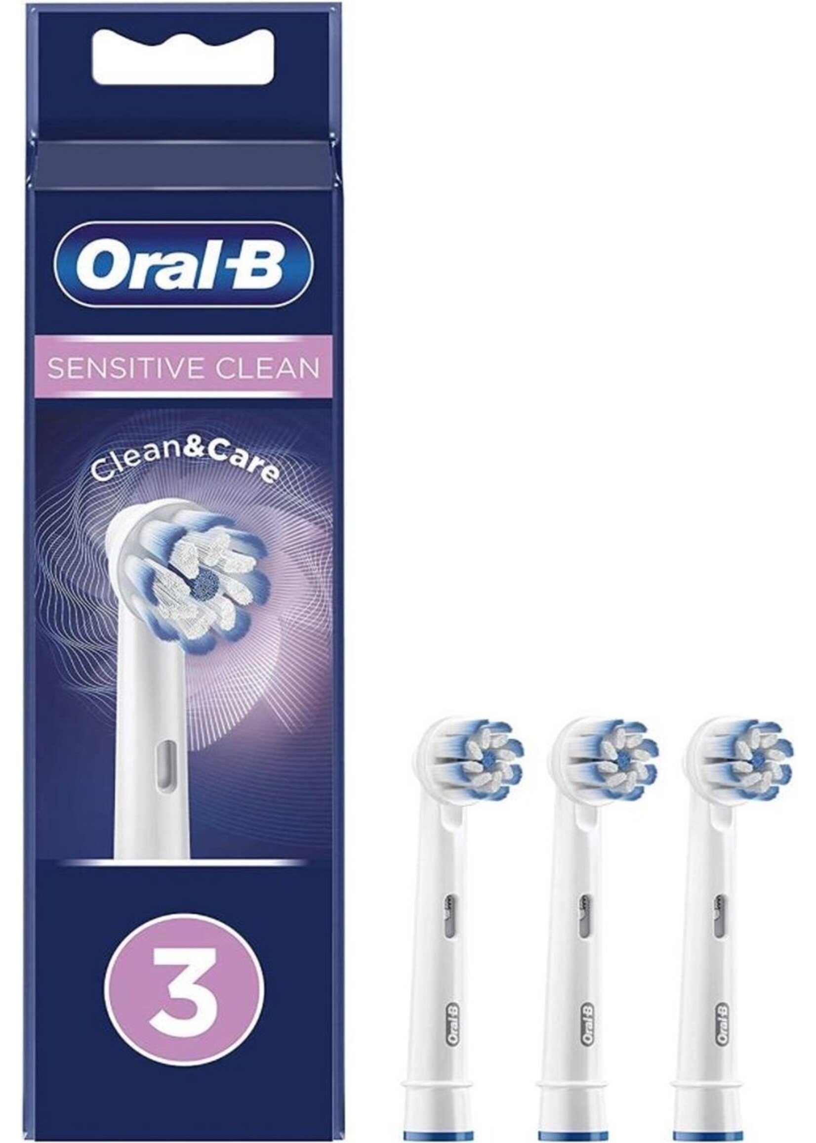 Oralb Braun Oral-B Sensitive Clean Opzetborstels - 3 stuks - CleanMaximiser