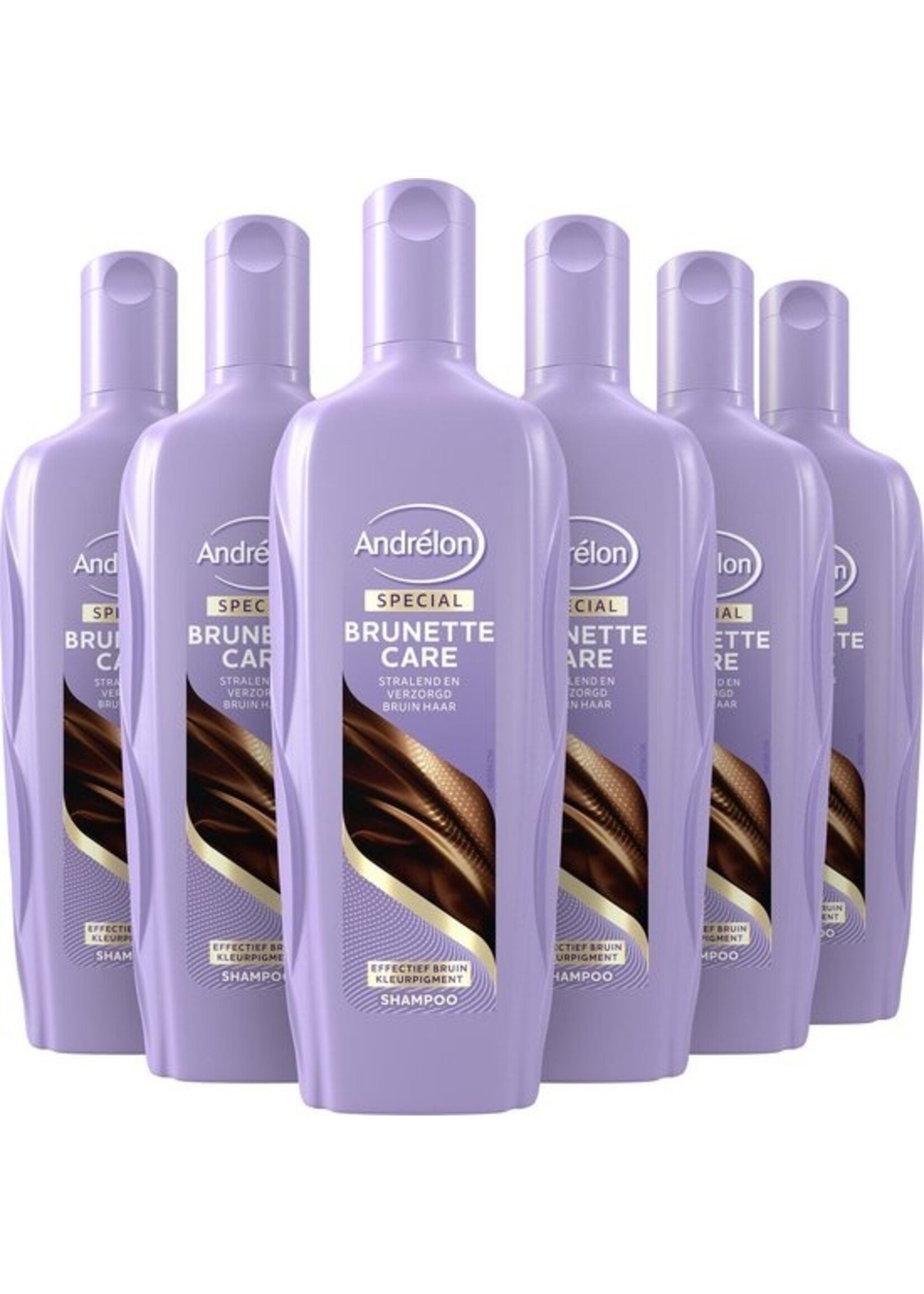 Andrélon Brunette Care Shampoo - 6 x 300 ml - Voordeelverpakking