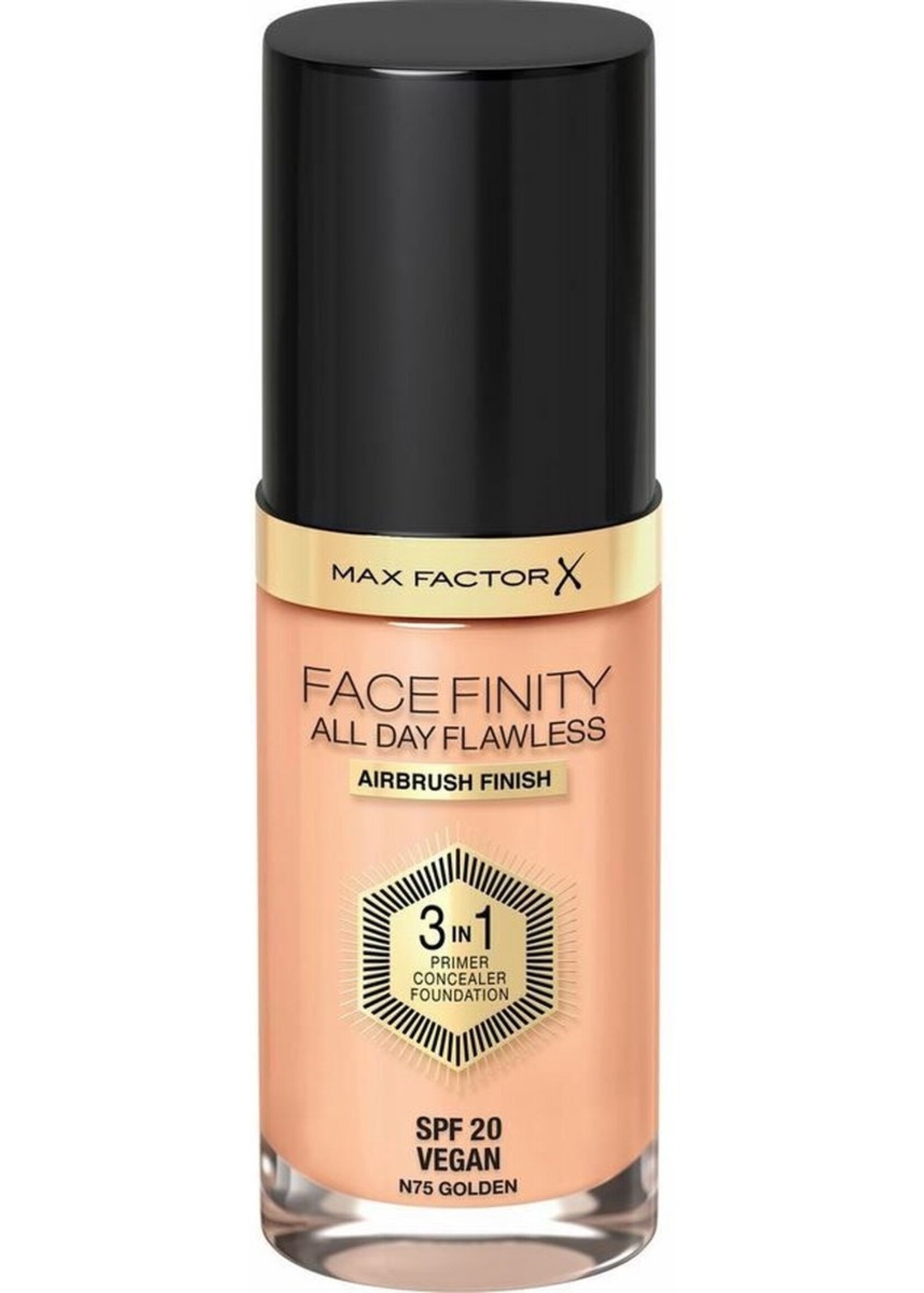 Max Factor Facefinity All Day Flawless 3-in-1 Liquid Foundation - 075 Golden