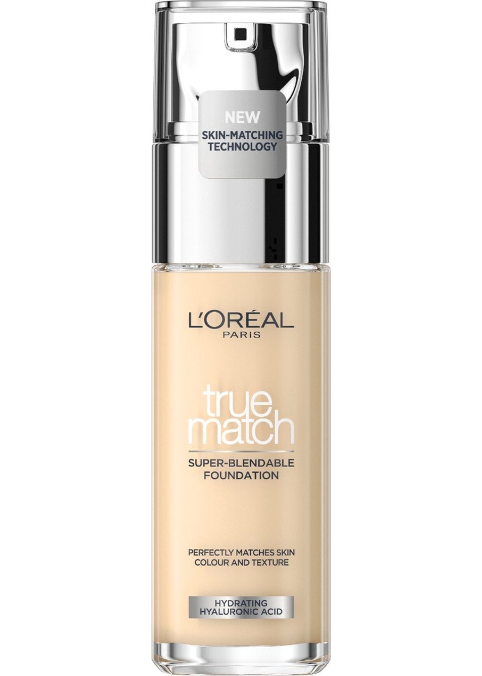 L'Oréal  L’Oréal Paris - True Match Foundation - 0.5.N - Natuurlijk Dekkende Foundation met Hyaluronzuur en SPF 16 - 30 ml