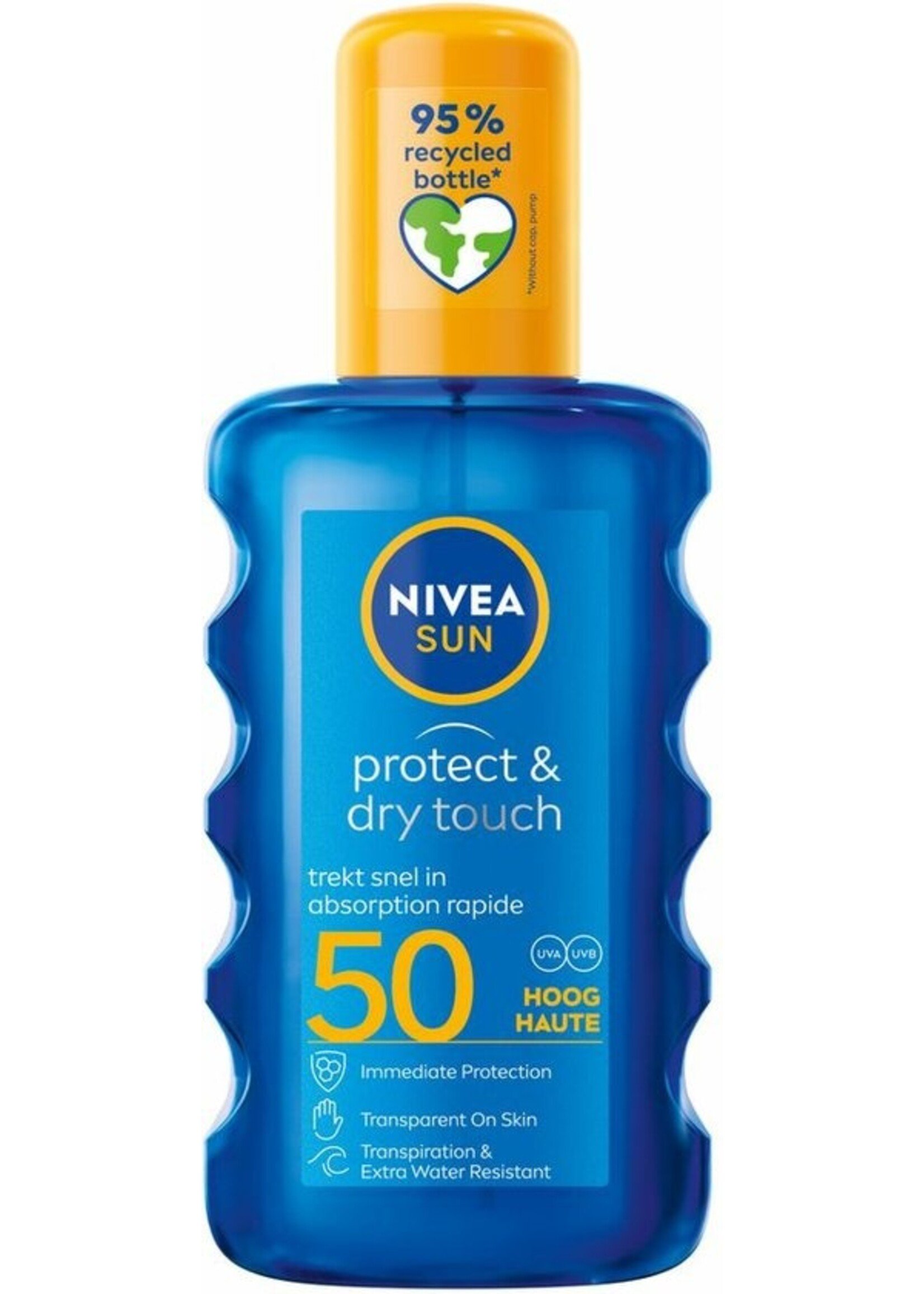 NIVEA - UV-zonnebrandspray - Sun Protect & Dry Touch SPF50 - maat 200ml