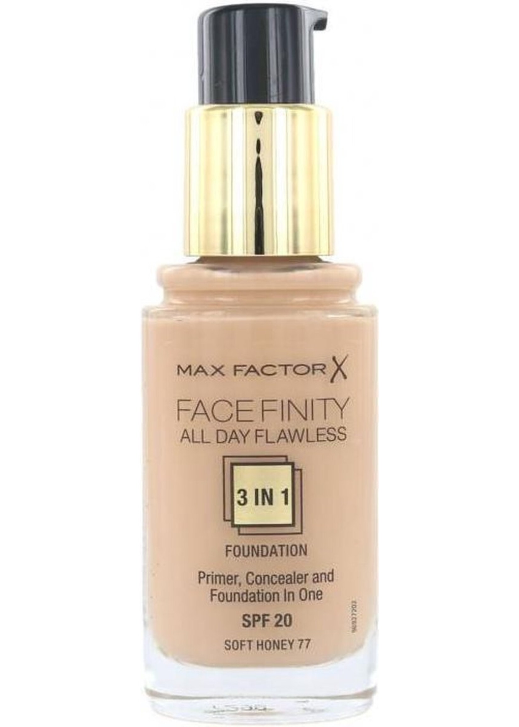 Max Factor Facefinity All Day Flawless 3-in-1 Liquid Foundation - 077 Soft Honey