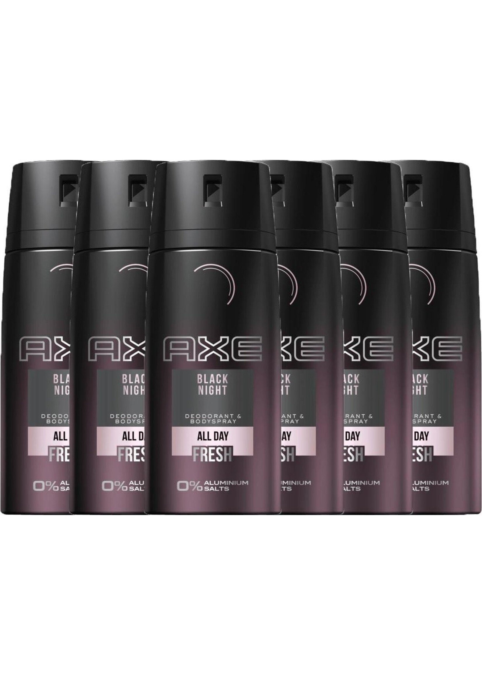 Axe - Deodorant Spray - Black Night - Deodorant - 6x 150 ml - Voordeelverpakking