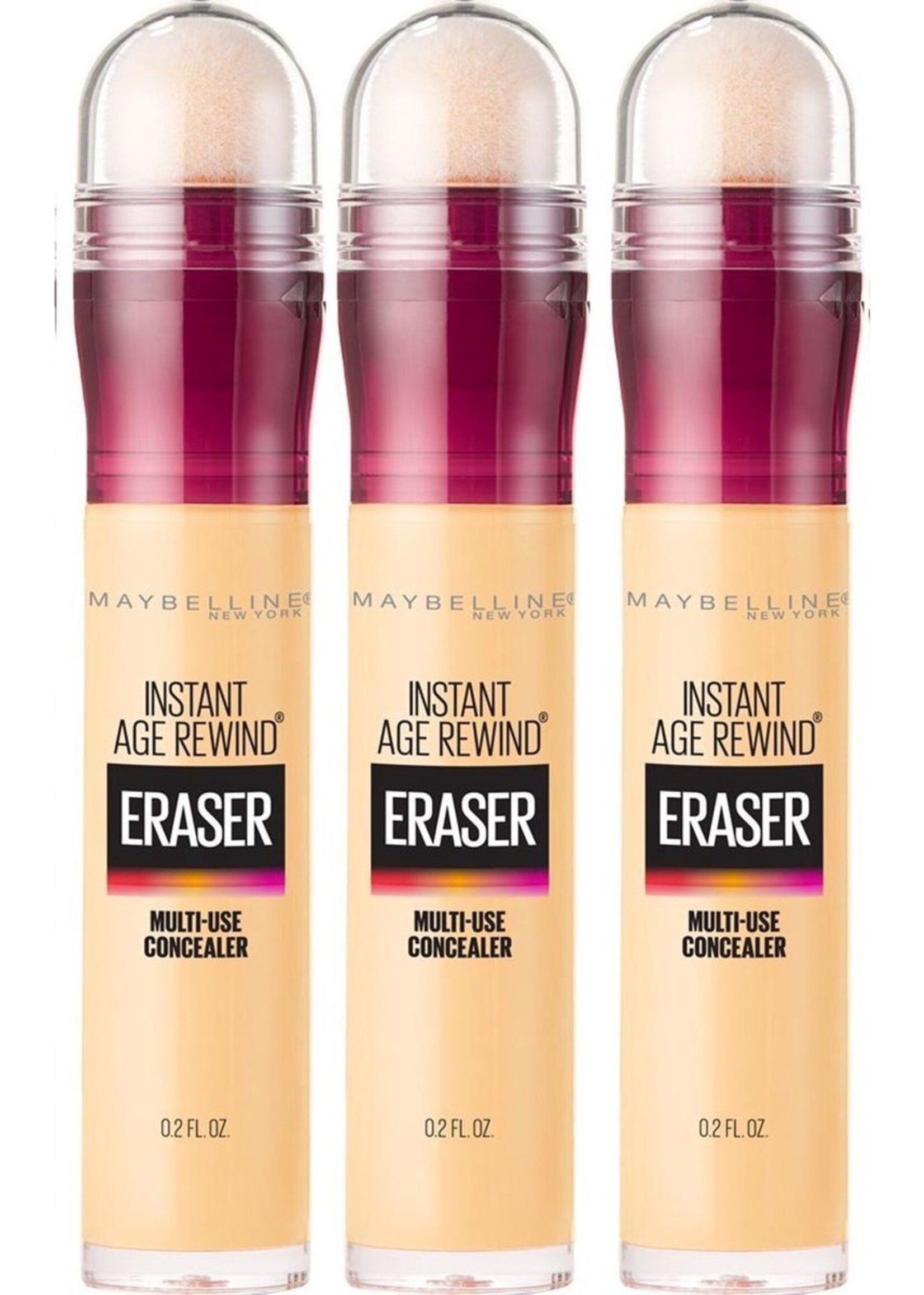 Maybelline Eraser Eye Concealer - Neutralizer - 3 stuks Voordeelverpakking