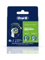 Oralb Braun Oral-B CrossAction Opzetborstel Met CleanMaximiser-technologie, Verpakking Van 3 Stuks