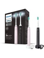 Philips Philips Sonicare Series 3100 HX3675/15 - Elektrische tandenborstel - Zwart & Roze - Duopack