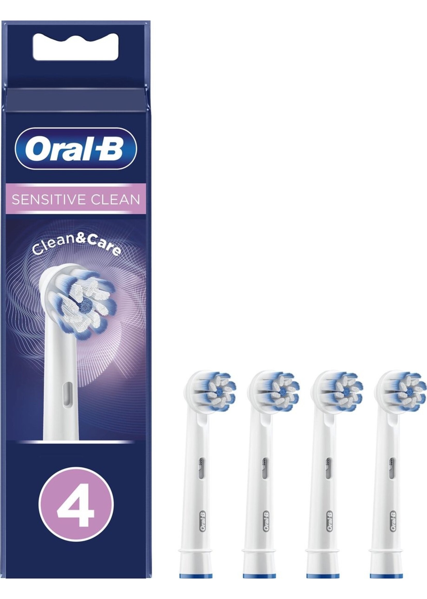 Oralb Braun Oral-B Sensitive Clean - Opzetborstels - 4 Stuks