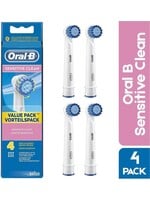 Oralb Braun Oral B Sensitive Clean Opzetborstels - 4 Opzetborstels voor gevoelige tanden - 4-pack