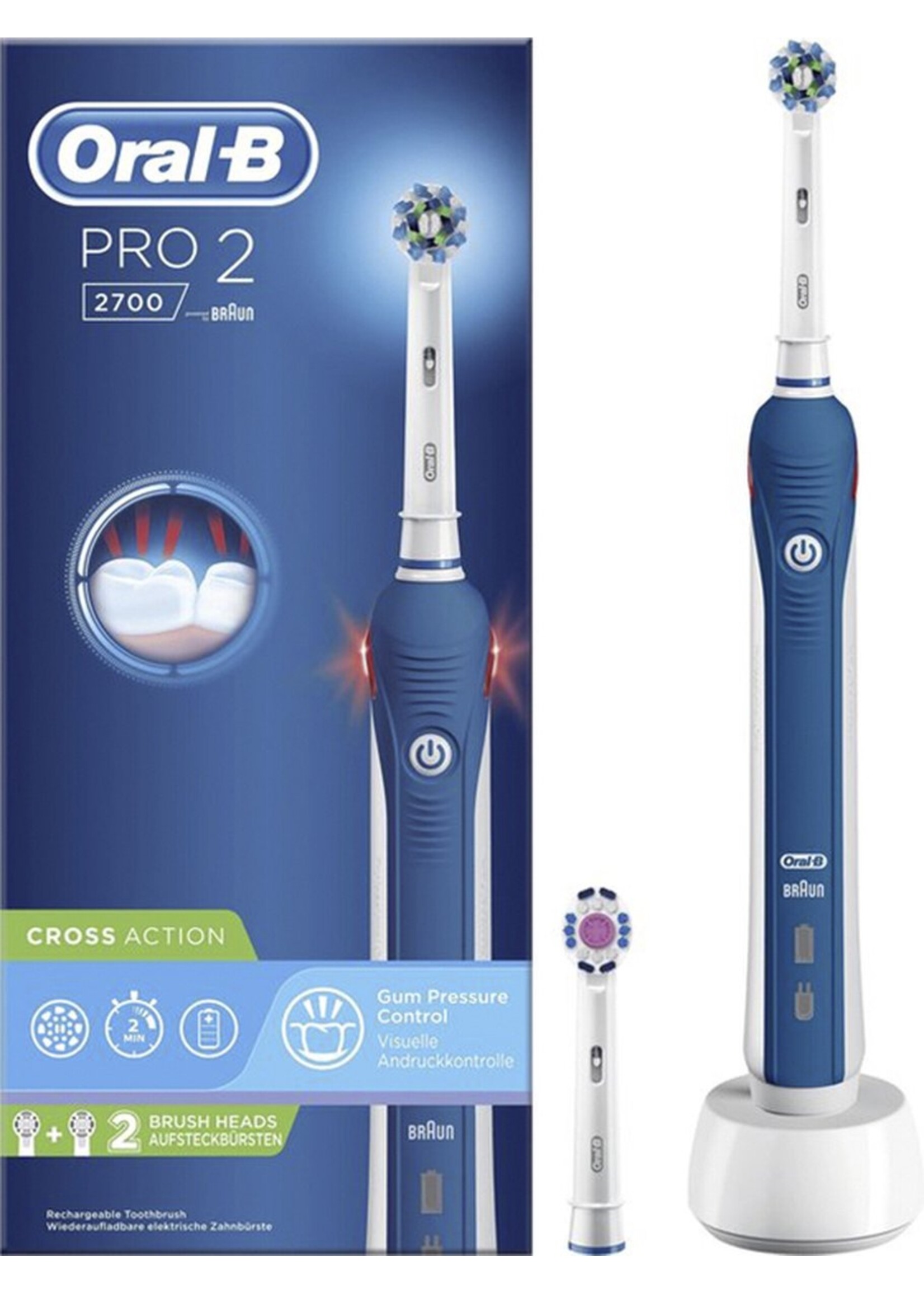 Oralb Braun Oral-B PRO 2 - 2700 - Elektrische Tandenborstel