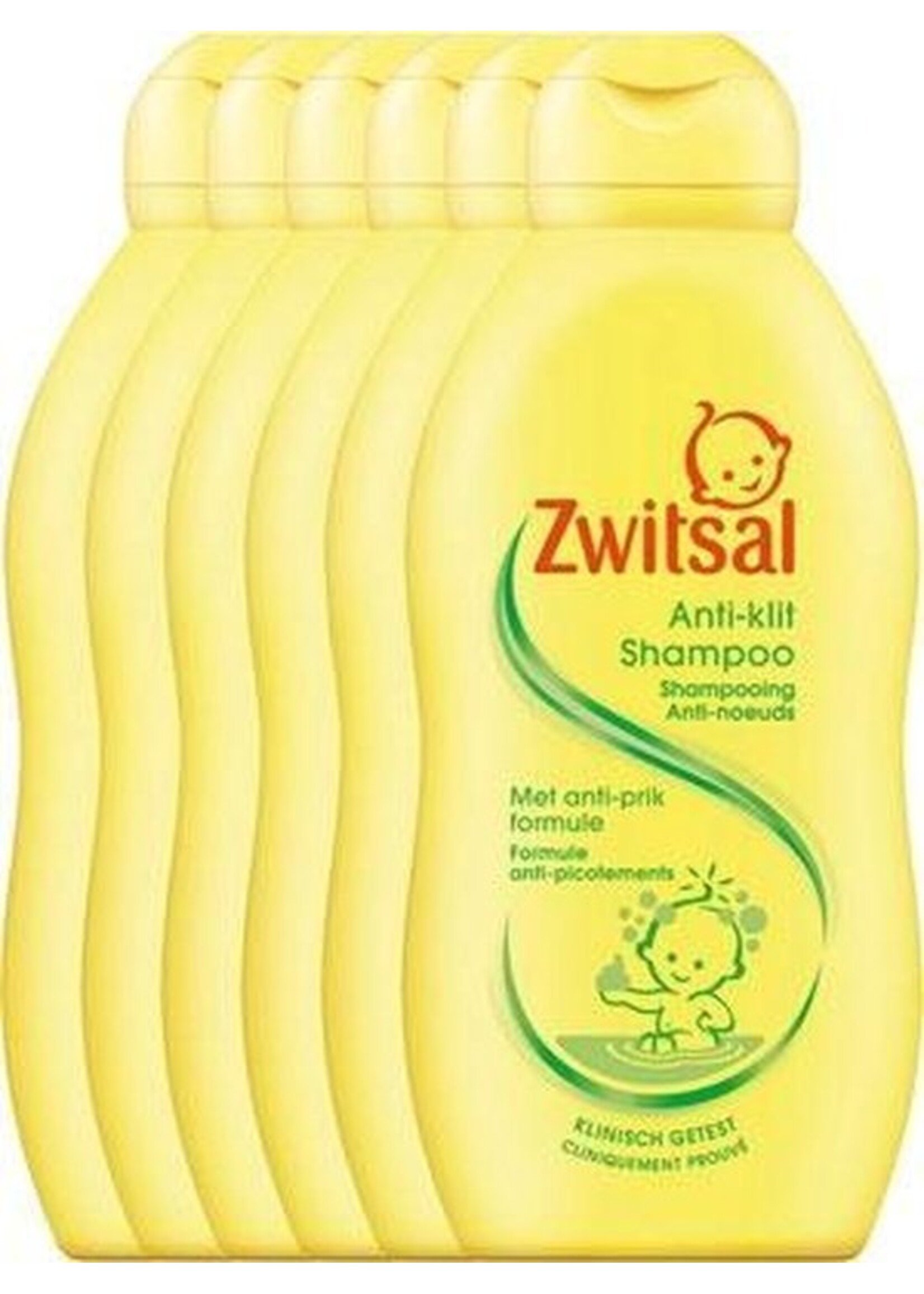 Zwitsal Anti-klit Shampoo - 6 x 200 ml - Voordeelverpakking