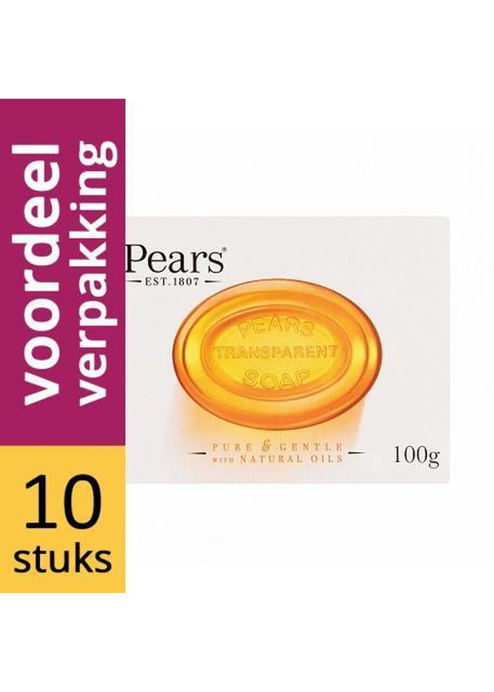Pears Transparant Zeep - Voordeelverpakking 10 x 100 Gram
