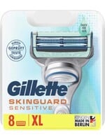 GILLETTE Gillette Skinguard Sensitive Scheermesjes Aloë Vera voor Mannen - 8 Navulmesjes - XL verpakking