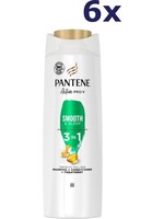 6x Pantene 2 in 1 Shampoo – Smooth & Sleek