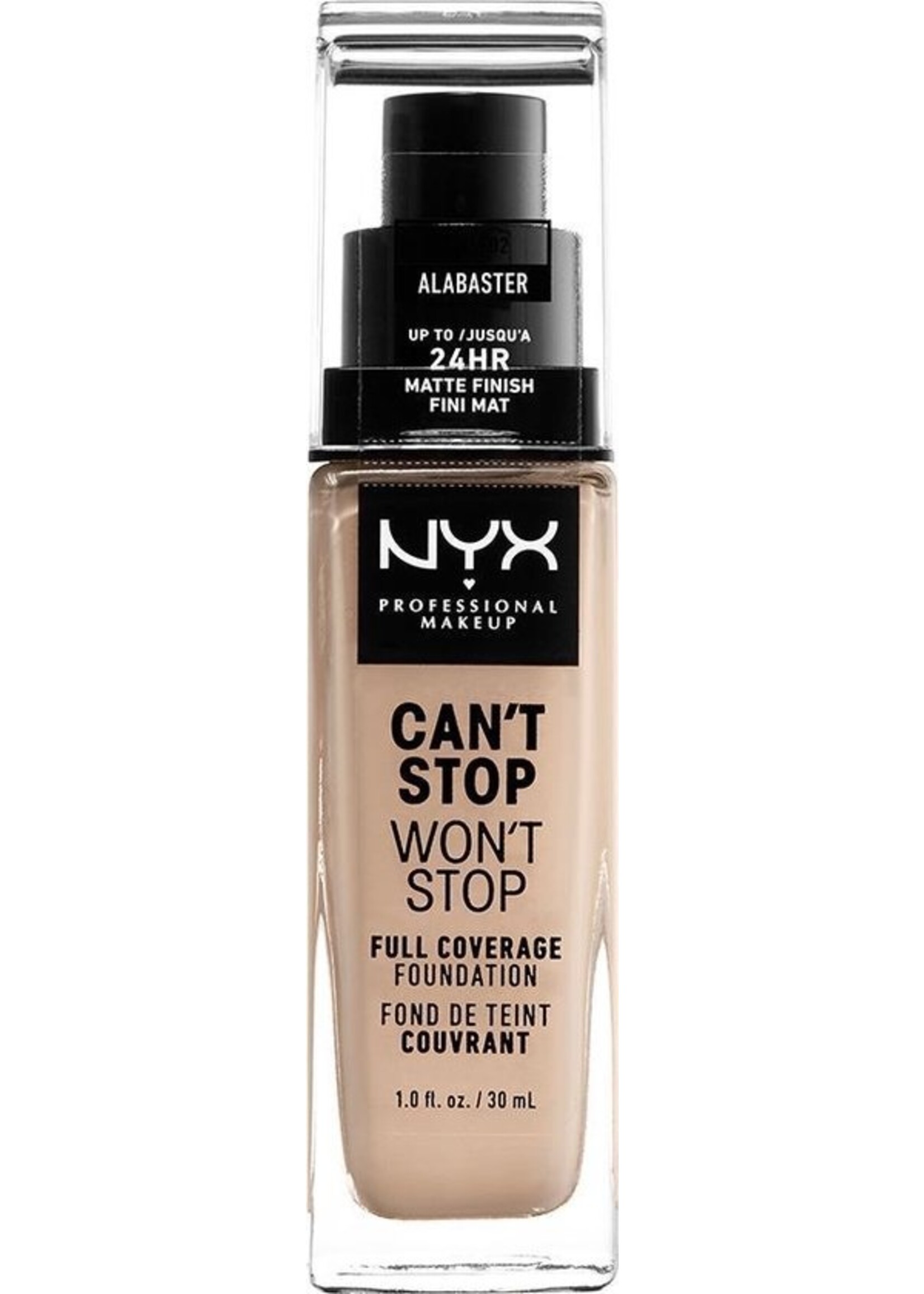 NYX Professional Makeup - Can't Stop Won't Stop Foundation - Alabaster