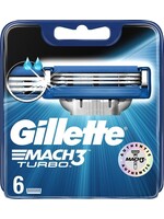 GILLETTE Gillette Mach3 Turbo Razor Blades 6pcs