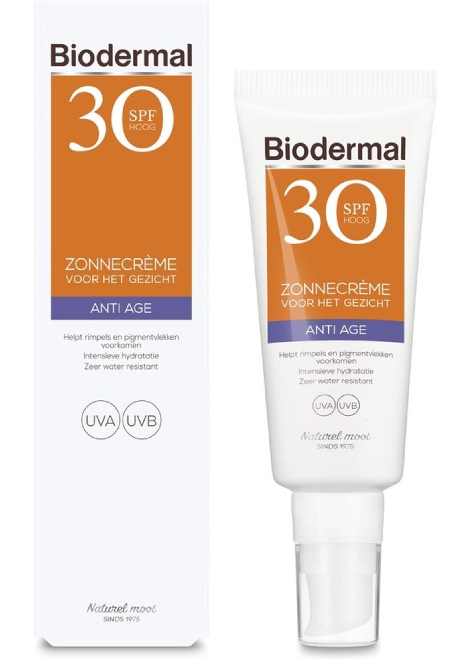 Biodermal Zonnebrand - Anti Age Zonnecrème voor het gezicht - SPF 30 - 40ml