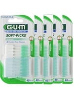 GUM Soft Picks Regular - 5 x 40 stuks - Ragers - Voordeelverpakking