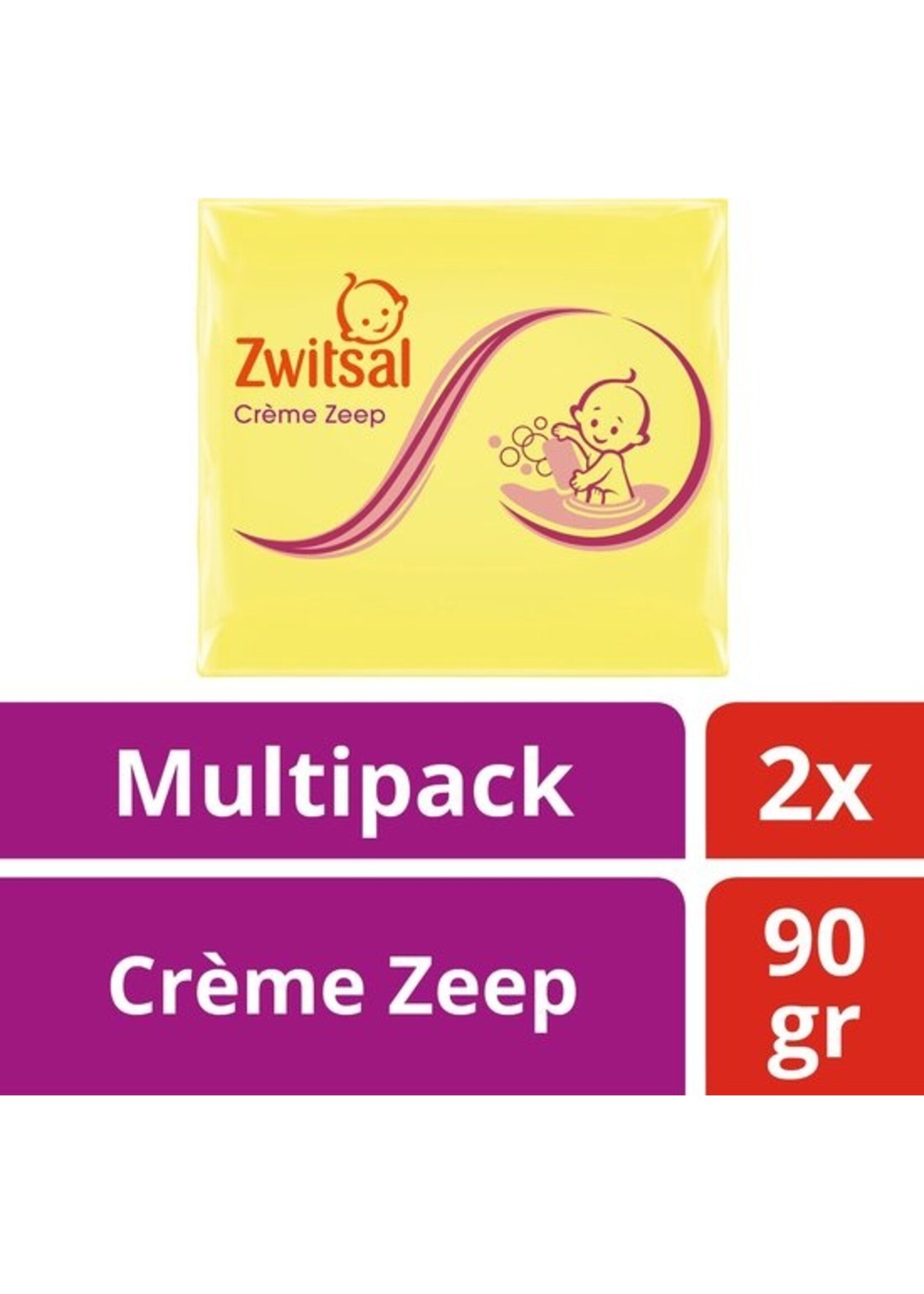 Zwitsal Crème Zeep - 2 x 90 g - Baby