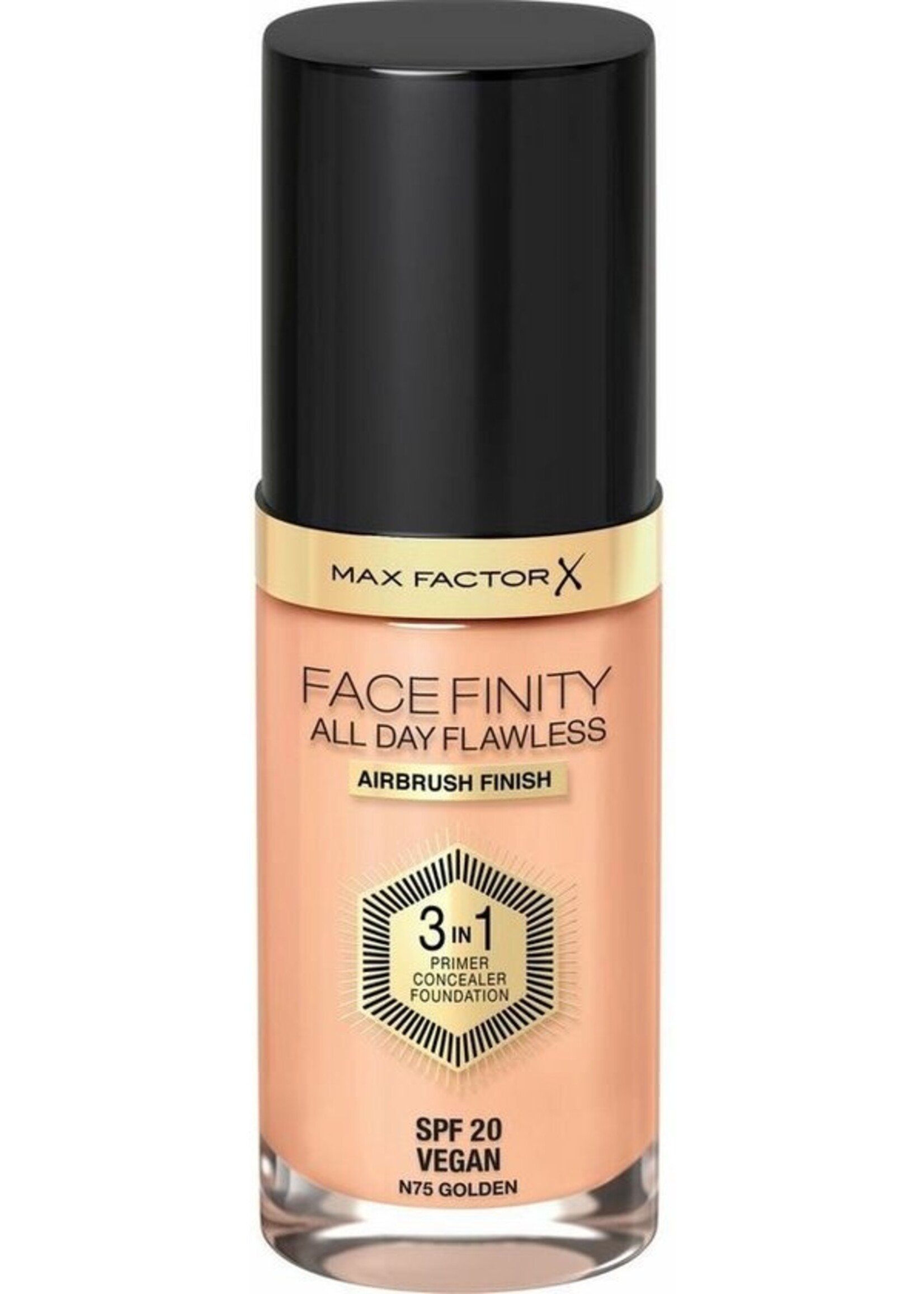 Max Factor Facefinity All Day Flawless 3-in-1 Liquid Foundation - 075 Golden