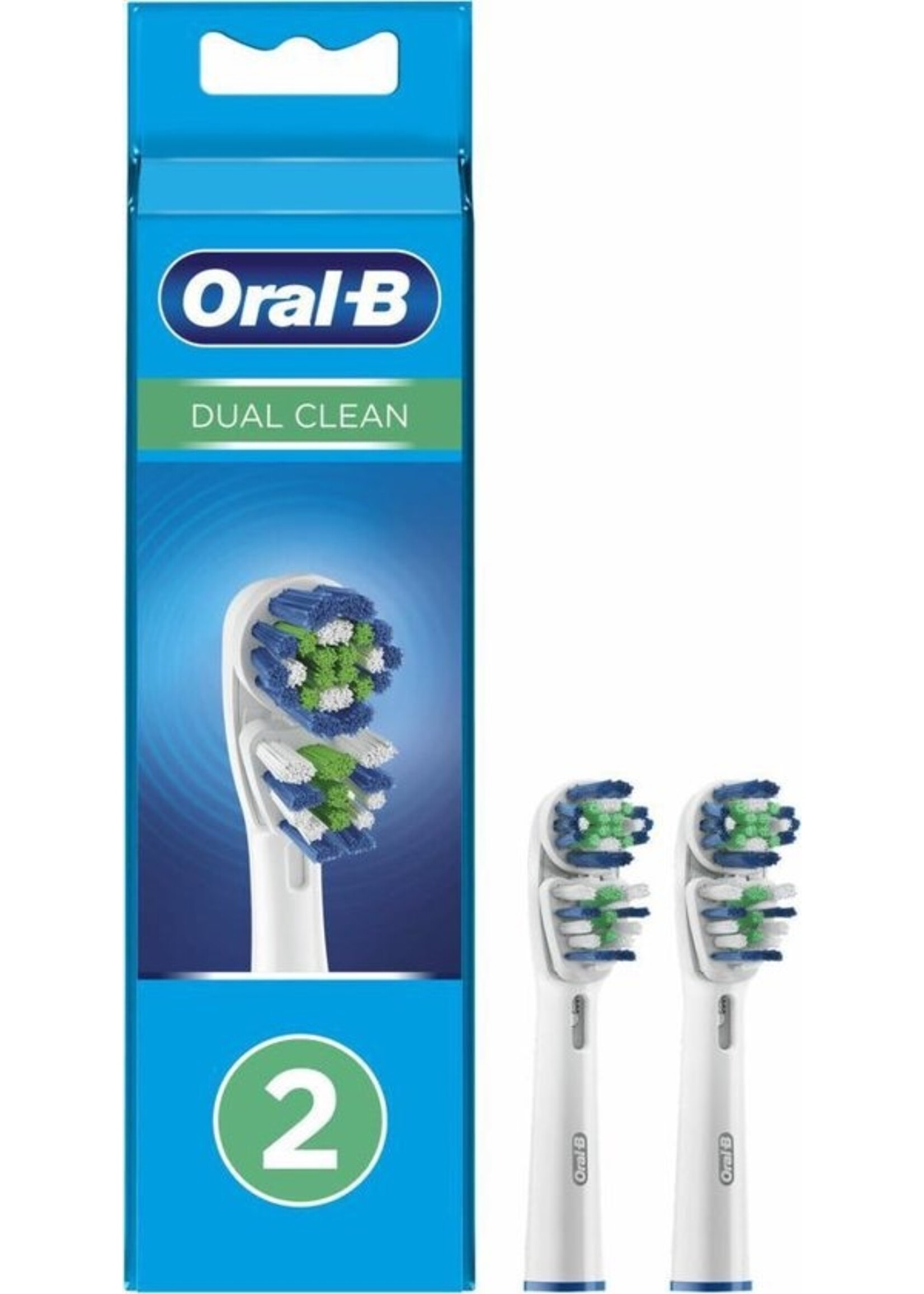 Oralb Braun Oral-B Dual Clean - Opzetborstels - 2 stuks