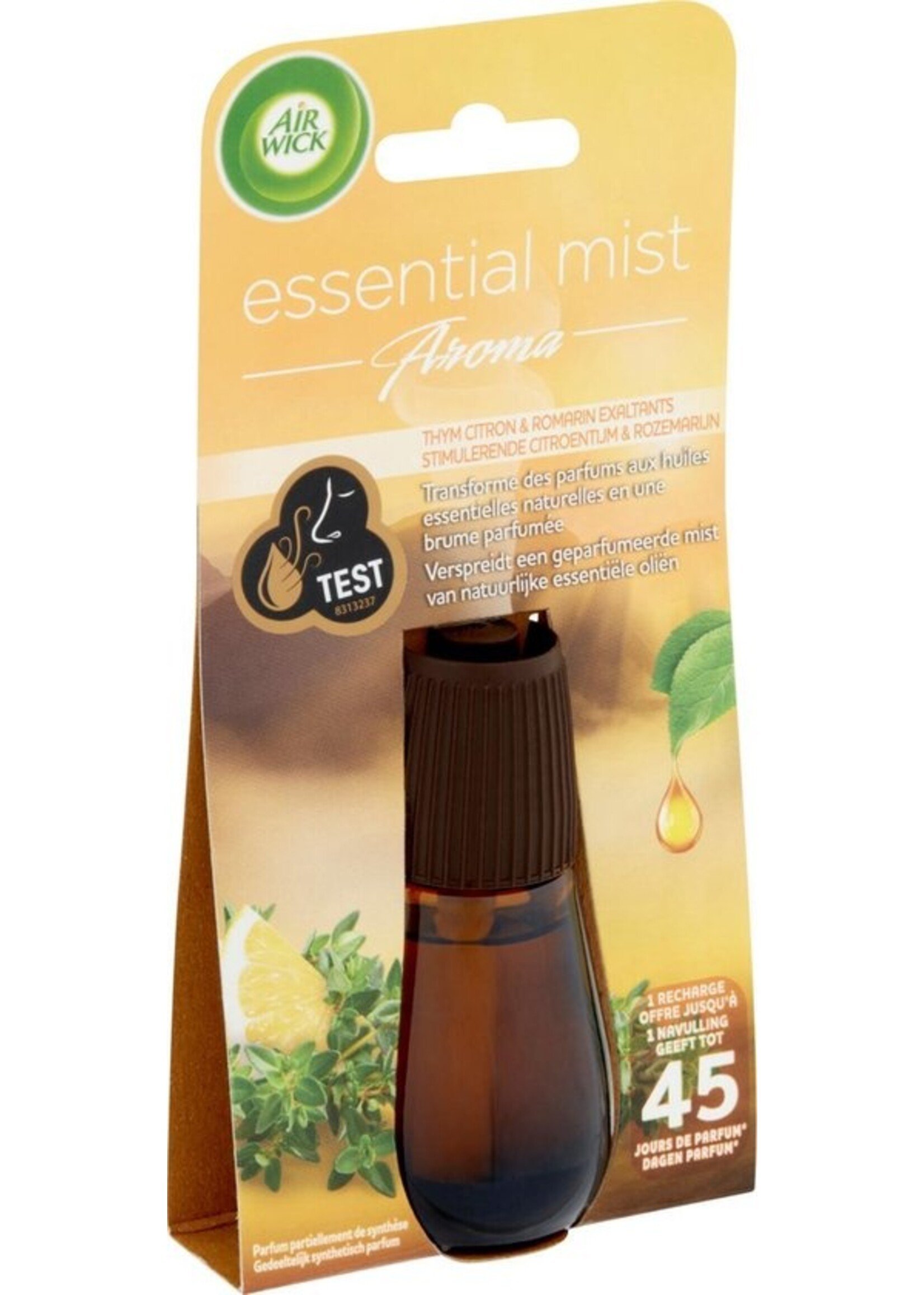 Airwick Essential Mist Aroma Stimulating Rosemary & Lemon Thyme - Refill