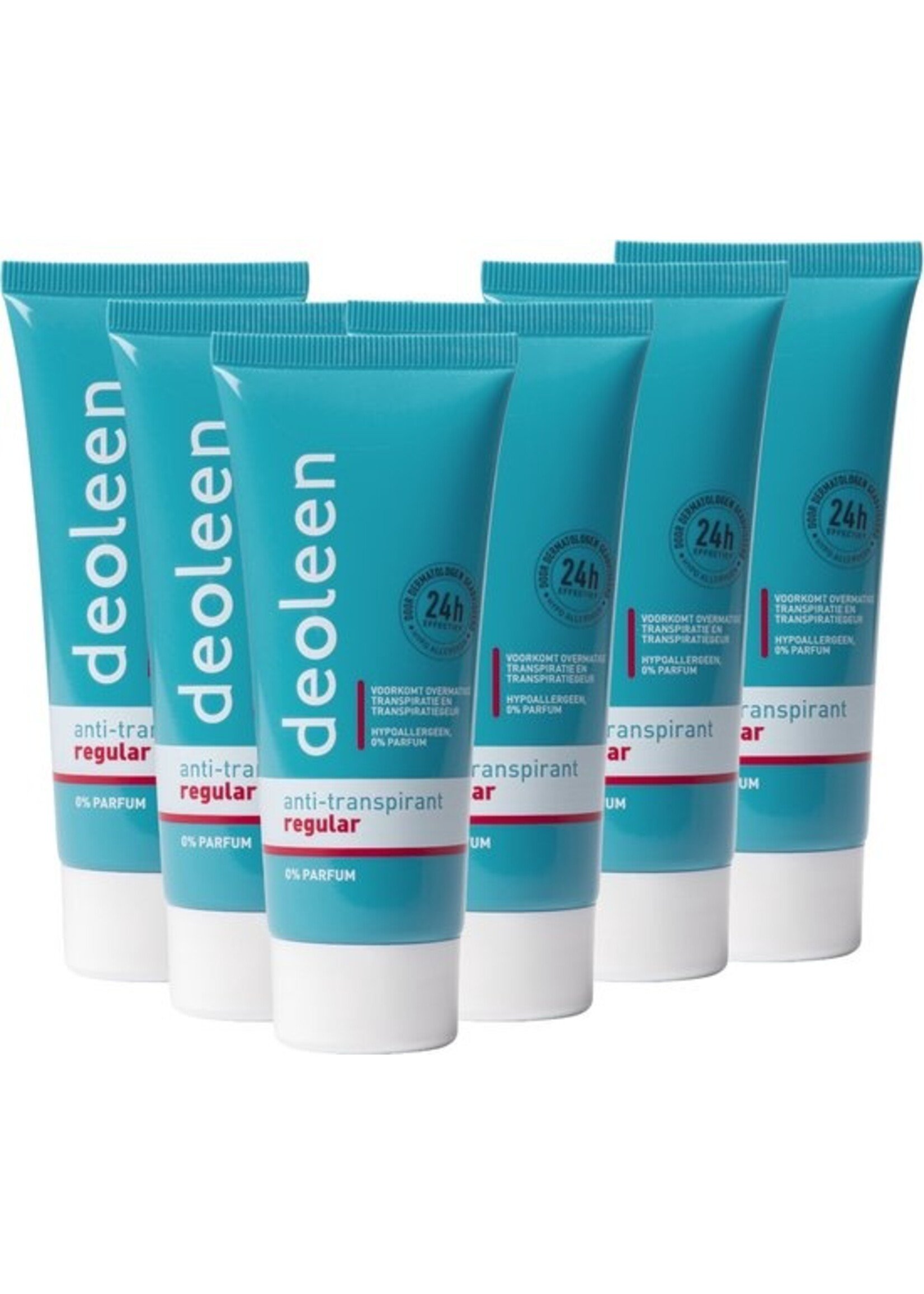 Deoleen Deodorant Creme 50 ml Regular 6 stuks Voordeelverpakking