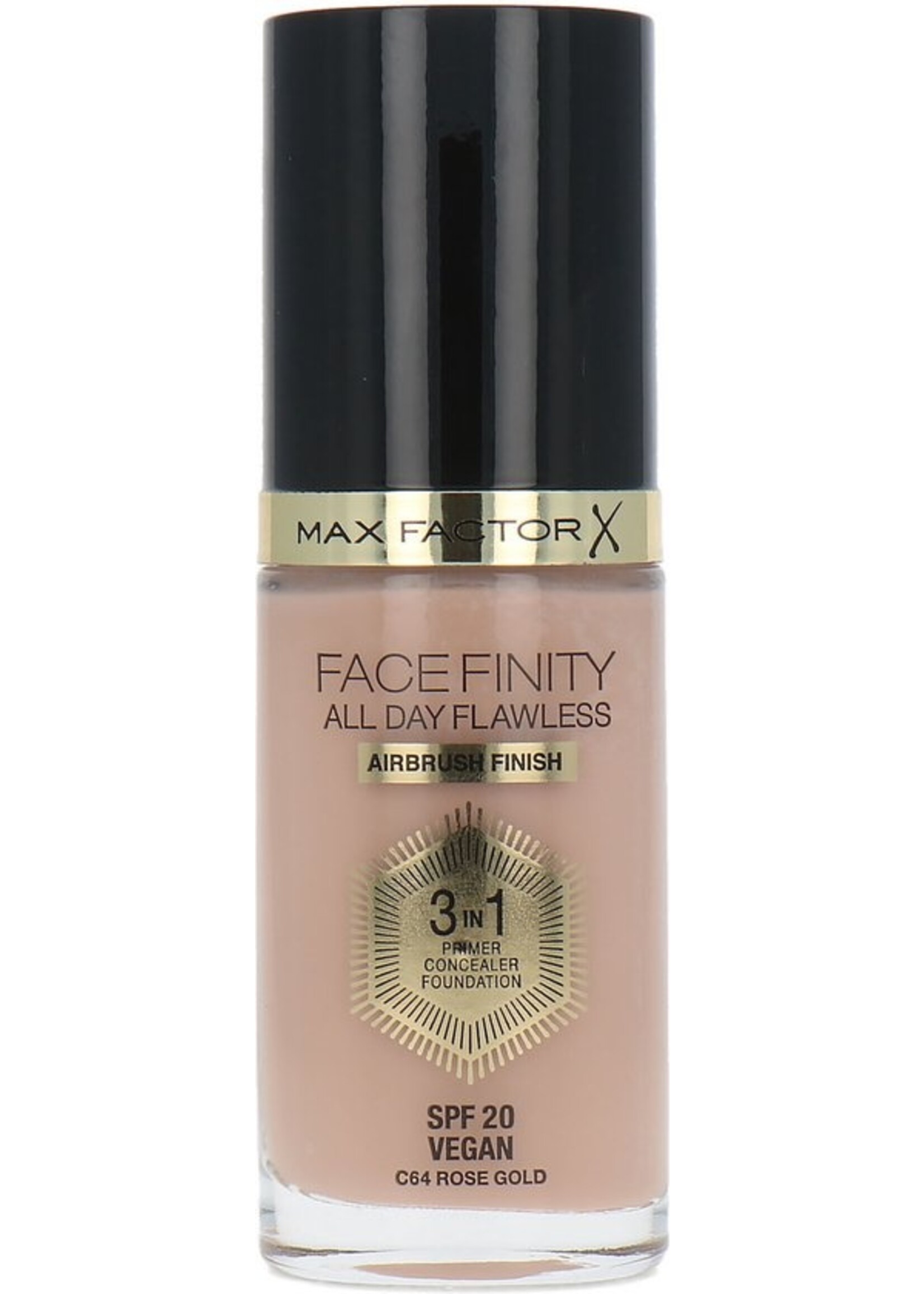 Max Factor Facefinity All Day Flawless 3-in-1 Liquid Foundation - 064 Rose Gold