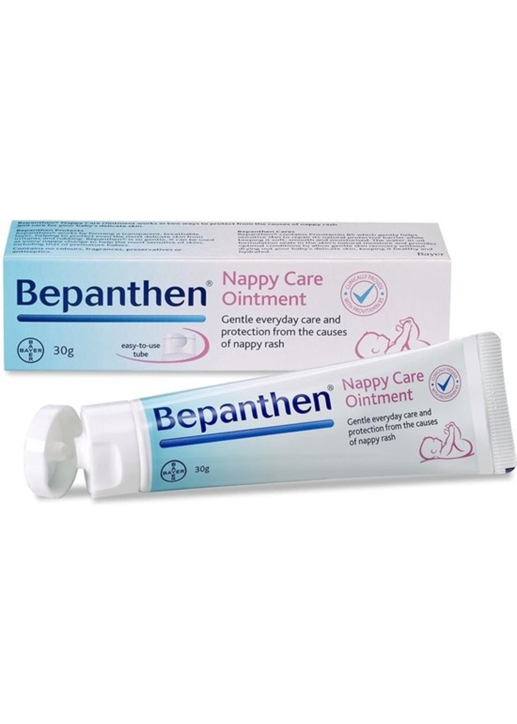 Bepanthen Baby Zalf - beschermt tot wel 10u lang en helpt snel - rode babybilletjes - 30 gram