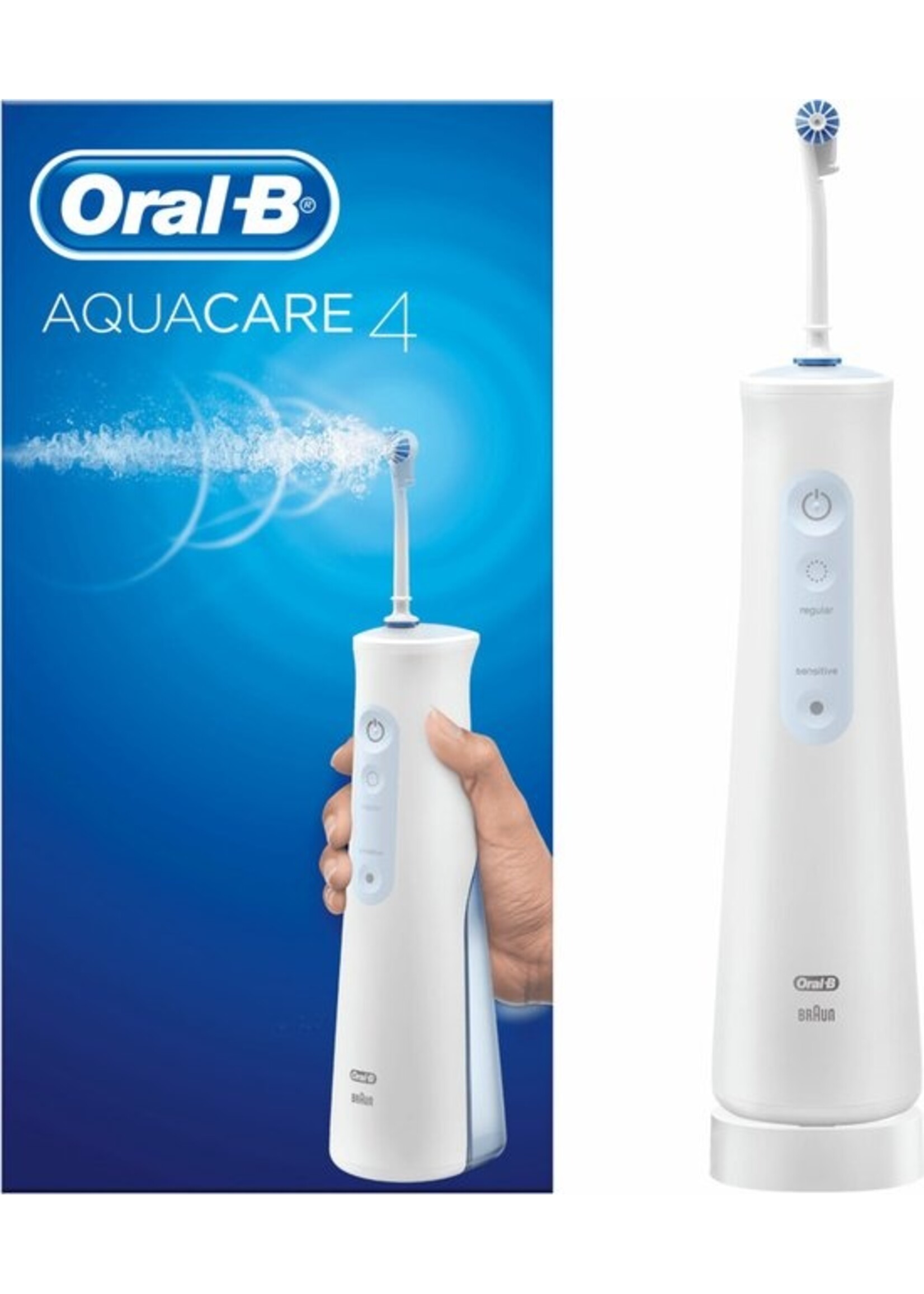 Oralb Braun Oral-B Aquacare 4 Oxyjet - Wit - Elektrische Waterflosser