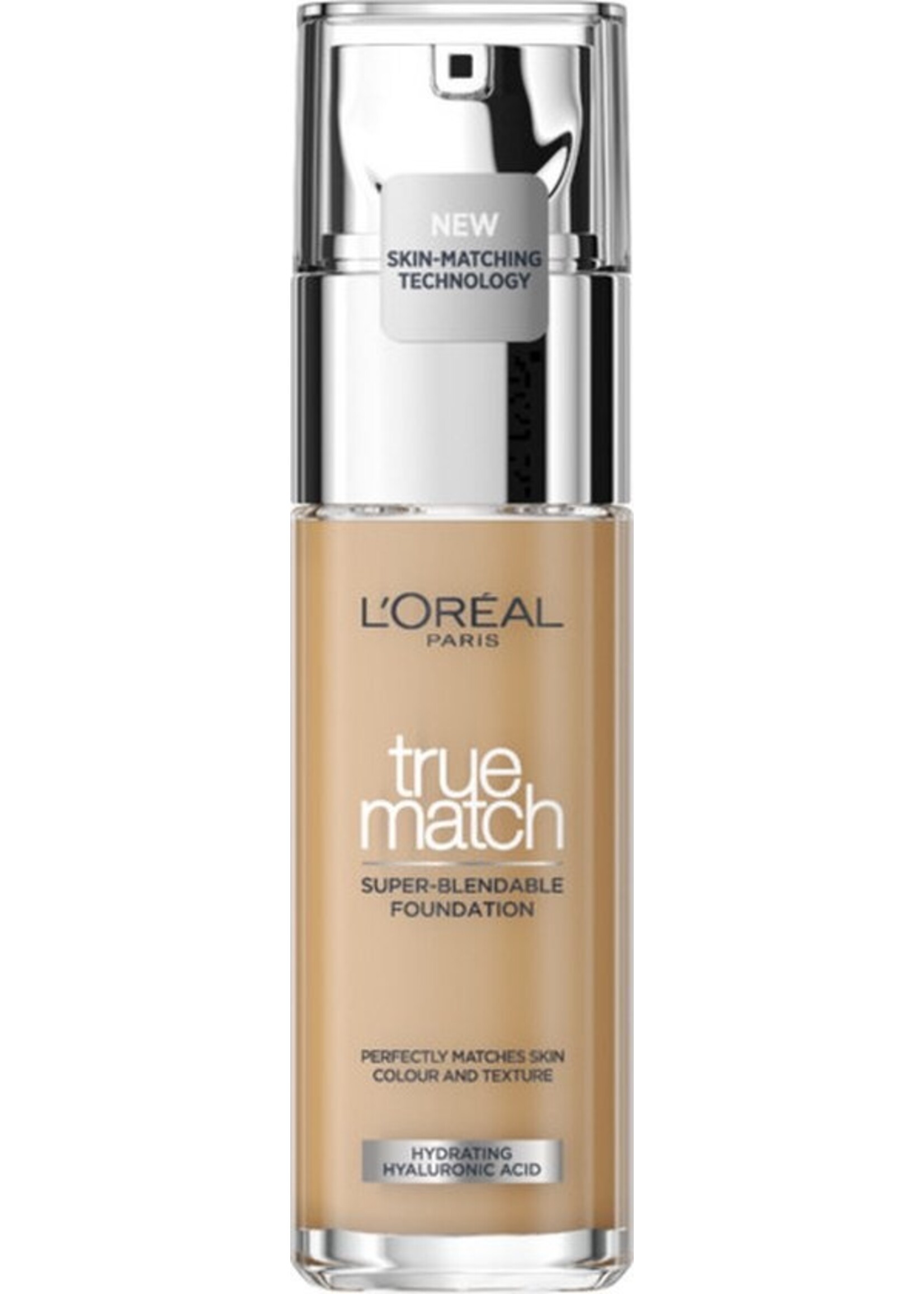 L'Oréal  L’Oréal Paris - True Match Foundation -  4.5N - Natuurlijk Dekkende Foundation met Hyaluronzuur en SPF 16 - 30 ml