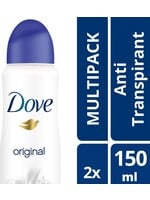 Dove Original Women Deodorant - 2 x 150 ml - Voordeelverpakking